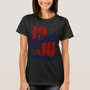 T-shirt Édition limitée vintage 1938 87e anniversaire homm