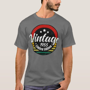 T-shirt Edition limitée Vintage 1955 anniversaire 68 Anniv