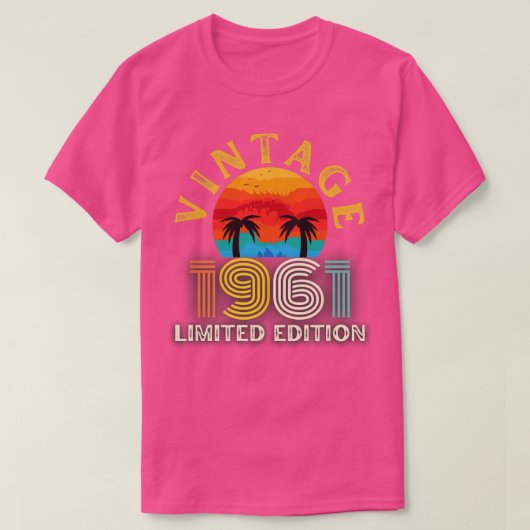 T-shirt Edition limitée vintage 1961 (Design devant)