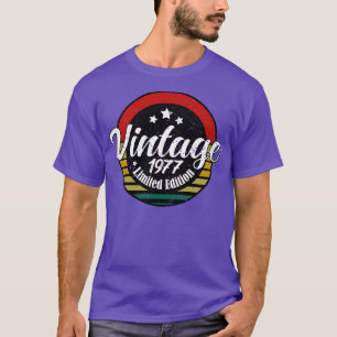 T-shirt Edition Limitée Vintage 1977 anniversaire 46e anni
