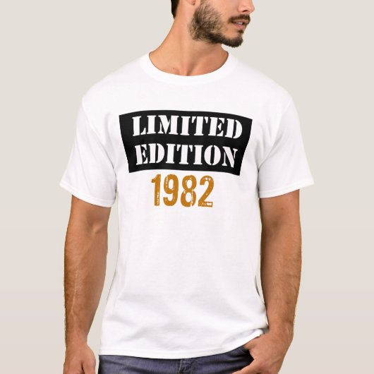 T-shirt Edition limitée vintage 1982 (Devant)