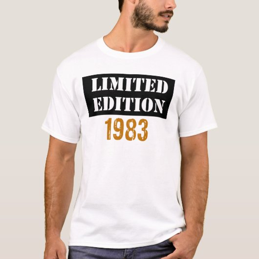 T-shirt Edition limitée vintage 1983 (Devant)
