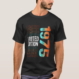 T-shirt Édition Limitée Vintage Rétro Année de Naissance 1