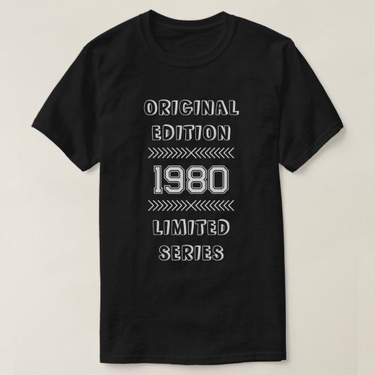 T-shirt Édition originale personnalisée Anniversaire (Design devant)