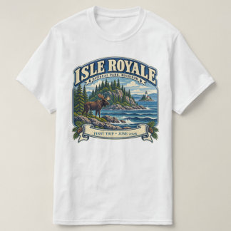 T-shirt Édition personnalisée Isle Royale Parc national Vi
