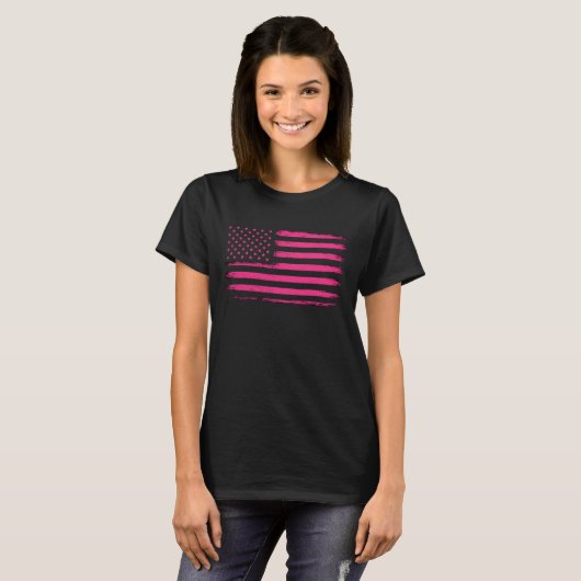 T-shirt Édition Rose Amérique (Devant entier)