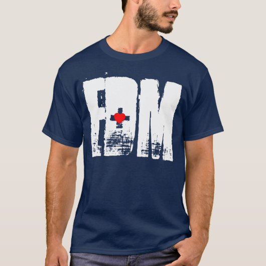 T-SHIRT EDM AU CŒUR (Devant)