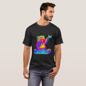 T-shirt Edm Electronic Dance Techno Frog Rave (Devant entier)