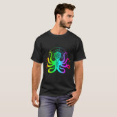 T-shirt Edm Octopus Kraken Rave (Devant entier)