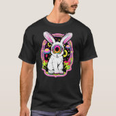 T-shirt EDM Rave Psychedelic Rabbit Mushroom Art Trippy Pa (Devant)