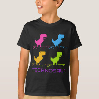 T-shirt EDM Retro Techno Dinosaur Dance Rave Musique
