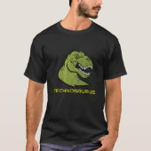 T-shirt EDM T Rex Tyrannosaure Rex Rave Techno Dinosaur (Devant)