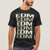 T-shirt EDM Texte blanc (Devant)