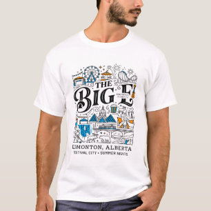 T-shirt Edmonton Alberta Festival City Soirées d'été Illus