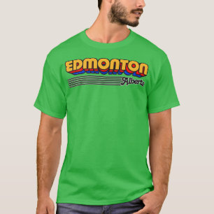 T-shirt Edmonton Alberta Retro Stripes