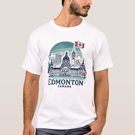 T-shirt Edmonton Canada (Devant)