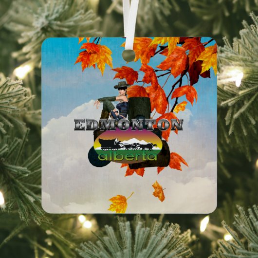 T-SHIRT Edmonton Metal Ornament (Insitu)