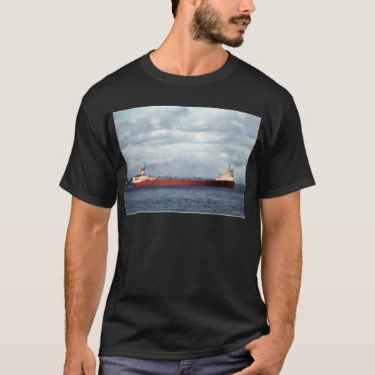 T-shirt Edmund Fitzgerald sur la rivière de St Clair (Devant)