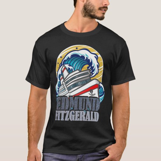 T-shirt Edmund Fitzgerald | Tribute to the Legendary Ship (Devant)