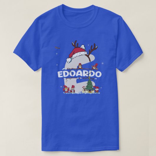 T-shirt Edoardo Christmasw Edoardo Nom pour les Noël drôle (Design devant)