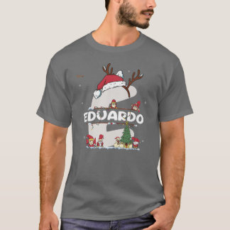 T-shirt Eduardo Christmas w Eduardo Nom pour les Noël drôl