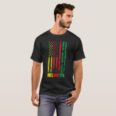 T-shirt Educated Motivated Elevated Melanated US Flag For (Devant entier)