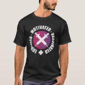 T-shirt Educated Motivated Vaccinated (Devant)
