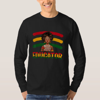 T-shirt Éducateur Mois de l'histoire des Noirs Africains