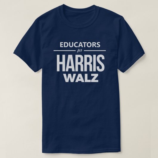 T-shirt Educateurs pour Harris Walz (Design devant)