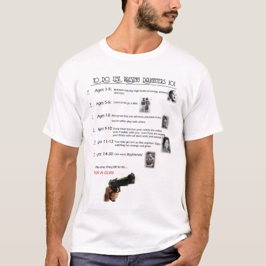 T-shirt Éducation des filles 101 (Devant)