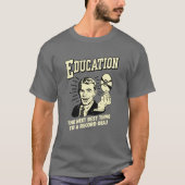 T-shirt Éducation : Meilleur dossier (Devant)