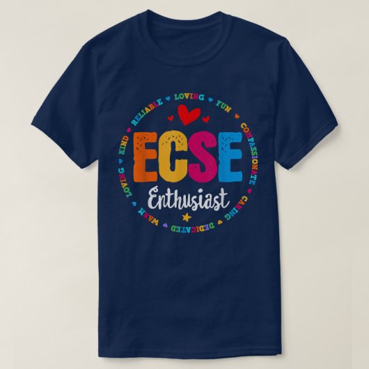 T-shirt Éducation spéciale de la petite enfance SPED ECSE  (Design devant)