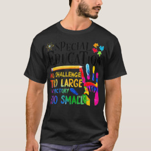 T-shirt Éducation spéciale Pas de défi trop grand Pas de V