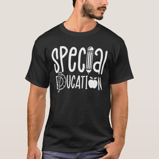T-shirt Éducation spéciale Sensibilisation à l'utilisation (Devant)