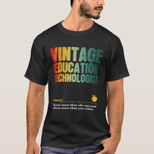 T-shirt Education Technologist Appreciation Week Back to S (Devant)