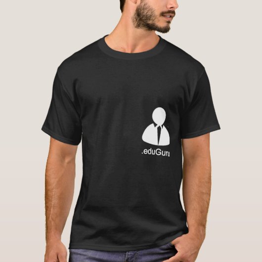 T-shirt .eduGuru - Guru obtenu ? (Noir) (Devant)