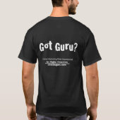 T-shirt .eduGuru - Guru obtenu ? (Noir) (Dos)