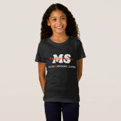 T-Shirt Éduquer le support de l'avocat...MS (Devant entier)