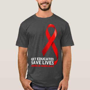 T-shirt Éduquer Sauver des vies Journée mondiale du sida 6
