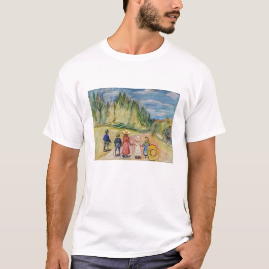 T-shirt Edvard Munch - La forêt Fairytale (Devant)