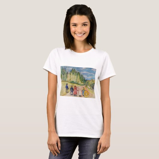 T-shirt Edvard Munch - La forêt Fairytale (Devant entier)
