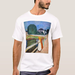 T-shirt Edvard Munch - La nuit blanche des filles sur le p