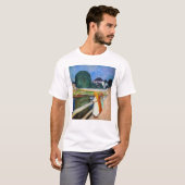 T-shirt Edvard Munch - La nuit blanche des filles sur le p (Devant entier)