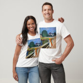 T-shirt Edvard Munch - La nuit blanche des filles sur le p (Unisexe)