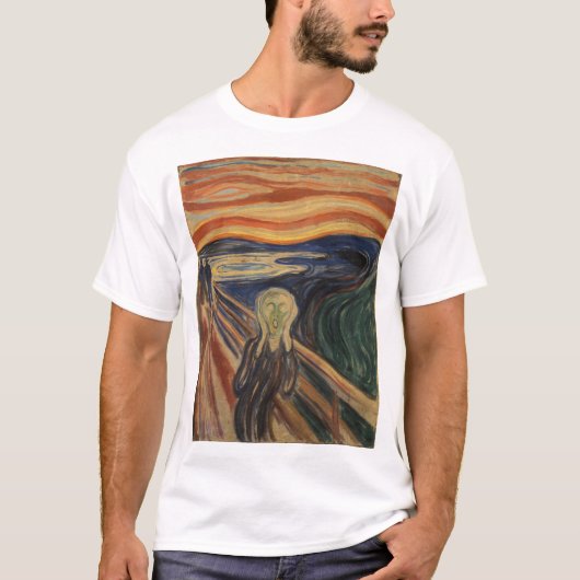 T-shirt Edvard Munch Peinture The Scream (Skrik) 1910 (Devant)