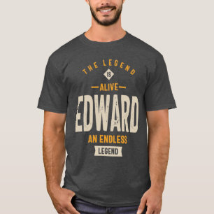 T-shirt Edward Nom personnalisé Cadeau Anniversaire
