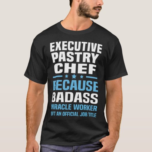 T-shirt Eecutive Pastry Chef   pirate cuisine  (Devant)
