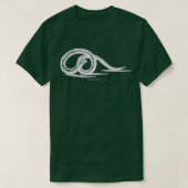 T-shirt Eel blanc sur noir (Design devant)