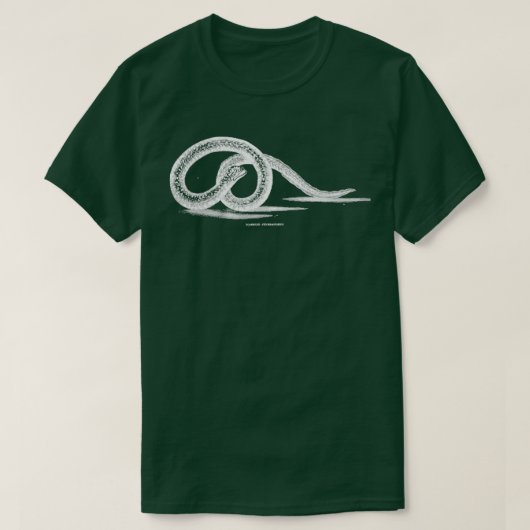 T-shirt Eel blanc sur noir (Design devant)