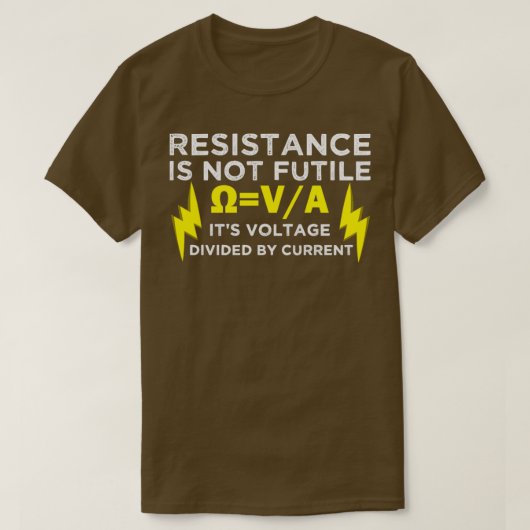 T-shirt Éélectricien drôle (Design devant)